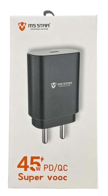 MSSTARR 45W Fast Charging Adapter with Cable 1 Mitre, 2025, C type