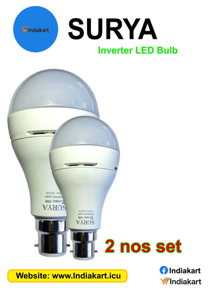 🔥🔥Surya Turbo 10W Inverter Lamp,50 year of trust, 2 Nos. set pkg,